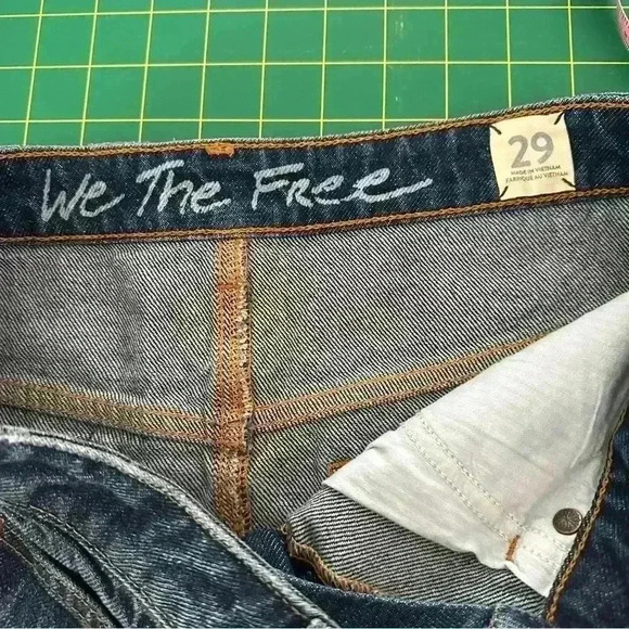 Free People raw‎ hem denim mini skirt - Picture 5 of 10